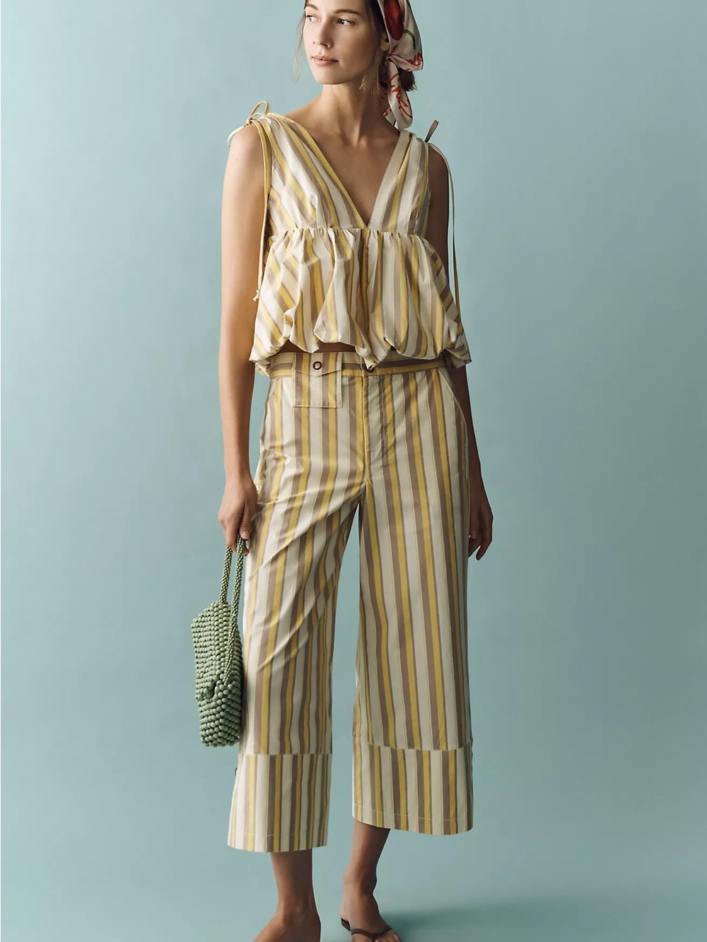 Anthropologie Maeve Carnival Bubble Pants and top set